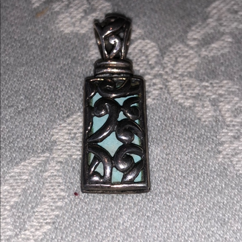 Silver and Turquoise Pendant